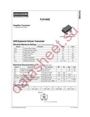 FJV1845UMTF datasheet  